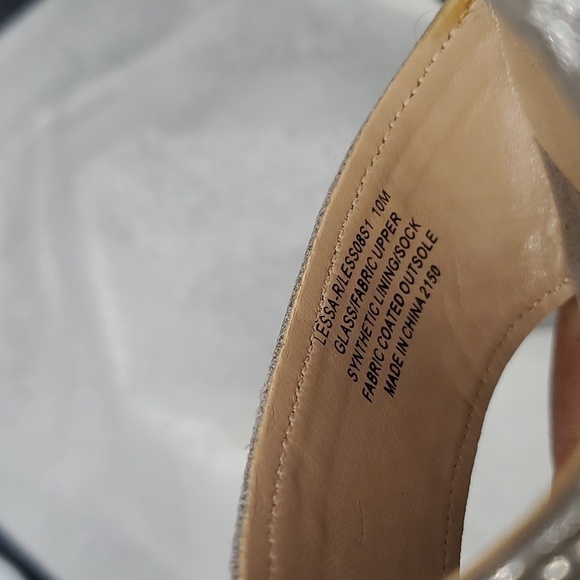 Steve Madden Lessa Rhinestone Platform Bling Block Heels 10M - Picture 9 of 10